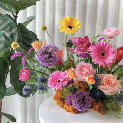 Rainbow centerpiece